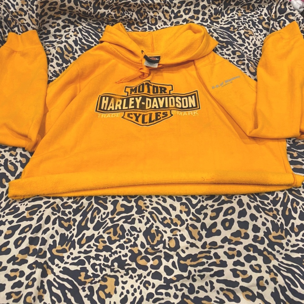 HARLEY DAVIDSON CROP TOP SWEATSHIRT💛✨